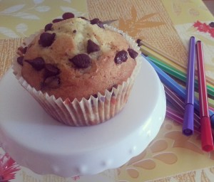 Muffin con gocce di cioccolato