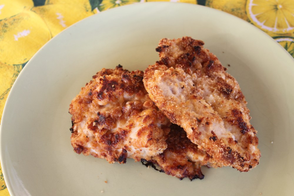 Crocchette di pollo impanate nei salatini