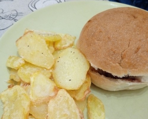 Hamburger e chips